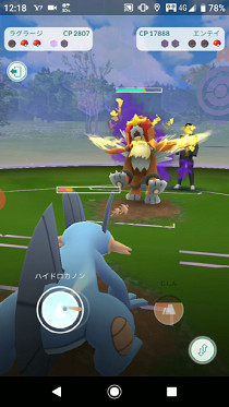 シャドウポケモンと戦います