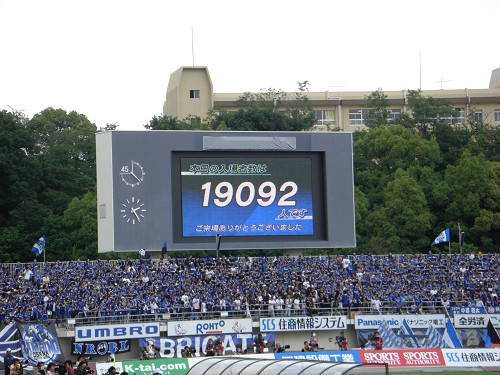 入場者数19,092人、結構入ったね