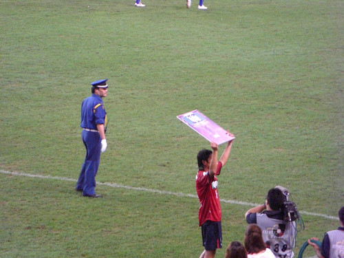 決勝点を決めた中田