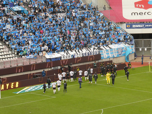 敗れた横浜FC
