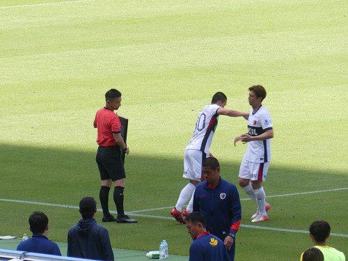 吉田湊海、安西に代わって出場